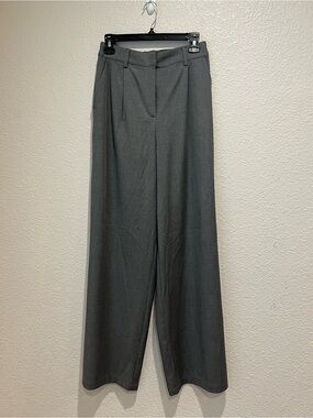 NWT Christian Lacroix Gray Wide Leg Pants, S